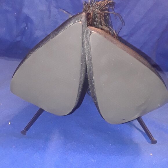 AZALEA WANG RUFFLE YOUR FEATHERS STILETTO BOOTIE IN BLACK - Picture 8 of 9